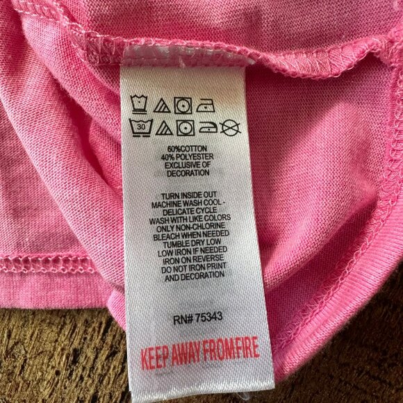 Tommy Bahama Pink Girls Pineapple Tank Top Ruffle Sleeves NWT S 5/6 - Picture 6 of 7